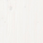 Estantería madera maciza de pino blanca 50x35x97 cm V6563 Vetonek