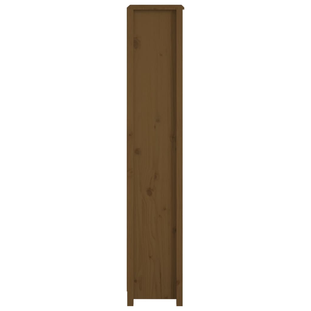 Estantería madera maciza de pino marrón miel 50x35x183 cm v6730 - Vetonek
