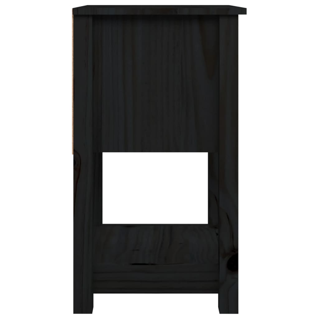Tables de chevet 2 pcs bois de pin noir massif 40x35x61,5cm V6891 Vetonek