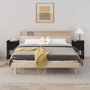 Tables de chevet 2 pcs bois de pin noir massif 40x35x61,5cm V6891 Vetonek