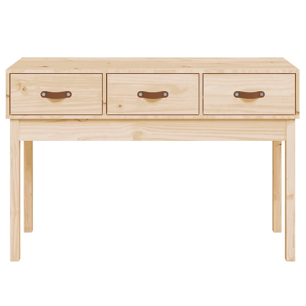 Mesa consola madera maciza de pino 114x40x75 cm