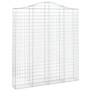 Cestas de gaviones 15 uds forma de arco hierro 200x30x220/240cm V1529 Vetonek