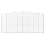 Cestas de gaviones 20 uds forma de arco hierro 400x30x180/200cm V4711 Vetonek