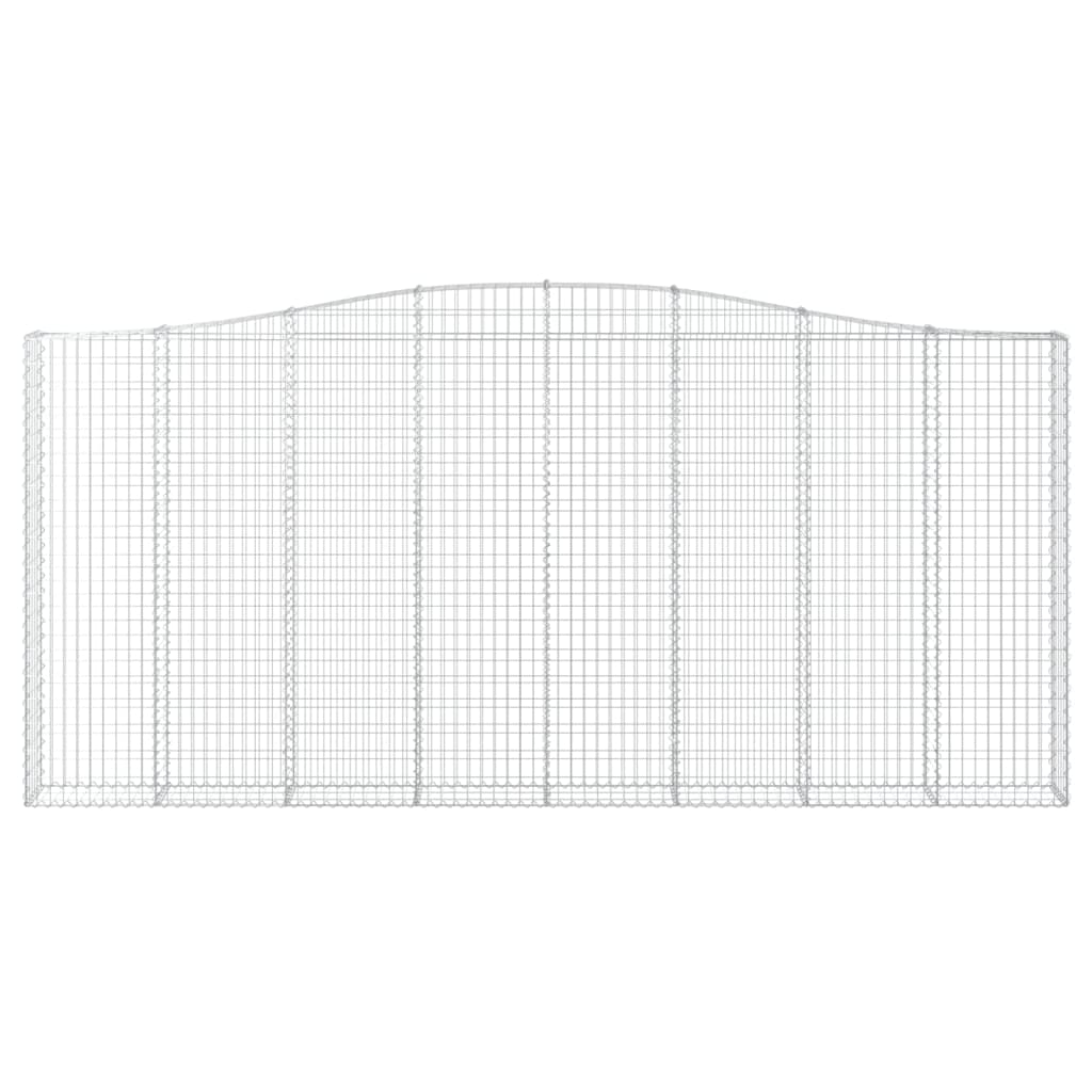 Cestas de gaviones 20 uds forma de arco hierro 400x30x180/200cm V4711 Vetonek