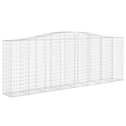 Cestas gaviones 9 uds forma de arco hierro 400x50x140/160 cm v5725 - Vetonek