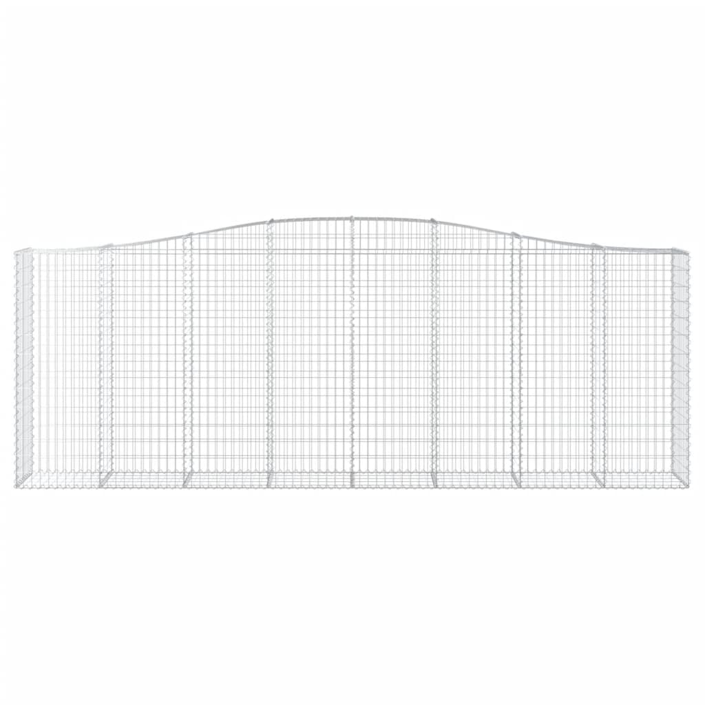 Cestas gaviones 9 uds forma de arco hierro 400x50x140/160 cm v5725 - Vetonek