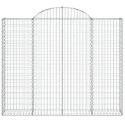 Cestas gaviones 8 uds forma de arco hierro 200x30x160/180 cm v7620 - Vetonek