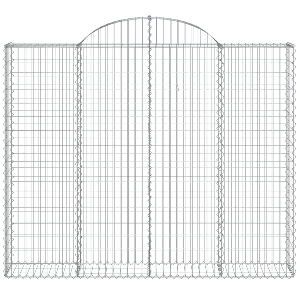 Cestas gaviones 8 uds forma de arco hierro 200x30x160/180 cm v7620 - Vetonek