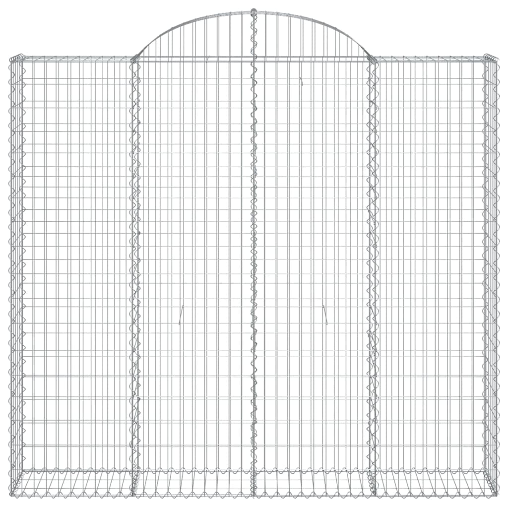 Cestas de gaviones 18 uds forma de arco hierro 200x30x180/200cm V7910 Vetonek