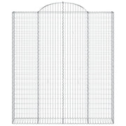 Cestas de gaviones 20 uds forma de arco hierro 200x30x220/240cm V8344 Vetonek