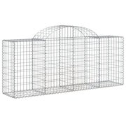 Cestas de gaviones 5 uds forma de arco hierro 200x50x80/100 cm - Vetonek