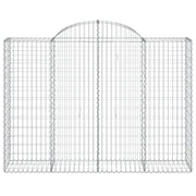 Cestas gaviones 8 uds forma de arco hierro 200x50x140/160 cm - Vetonek