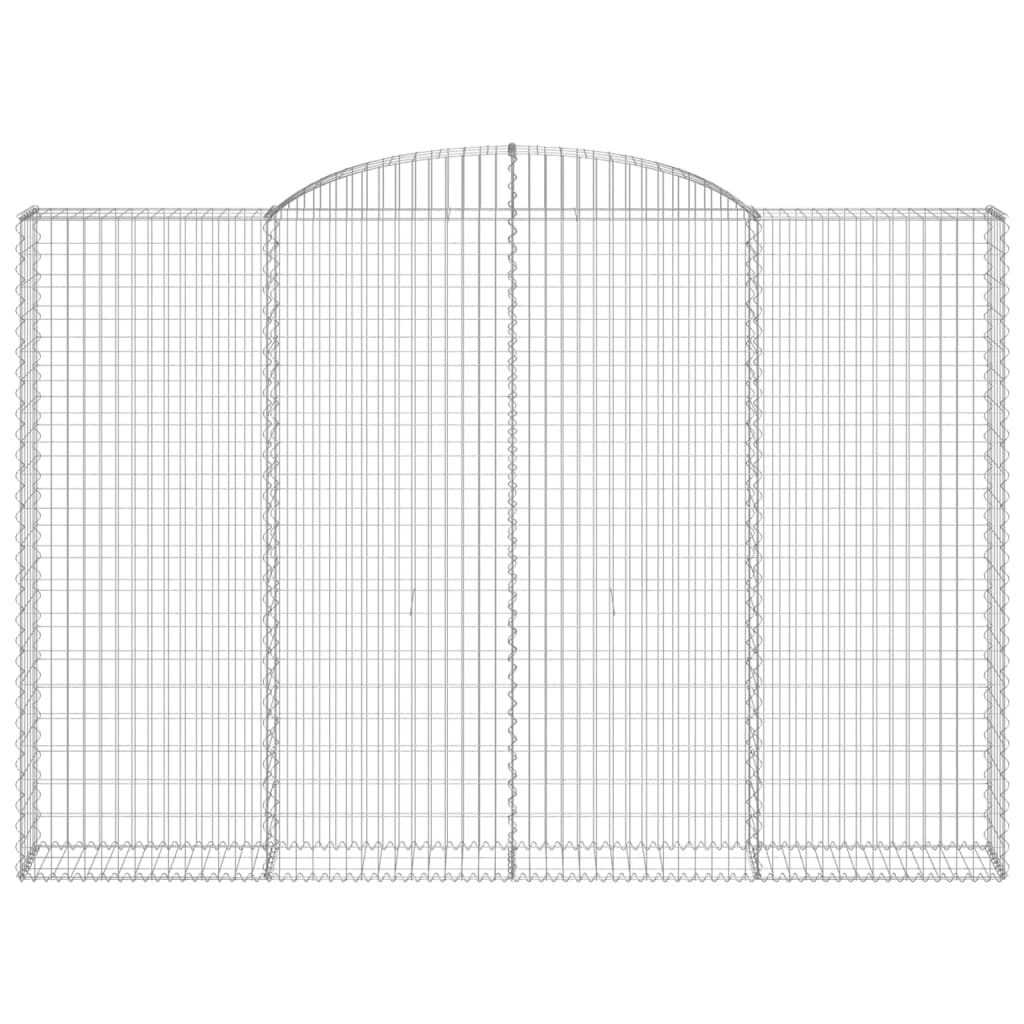 Cestas de gaviones 11 uds forma de arco hierro 300x30x200/220cm V2037 Vetonek