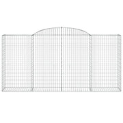 Cestas gaviones 7 uds forma de arco hierro 300x50x140/160 cm v3256 - Vetonek