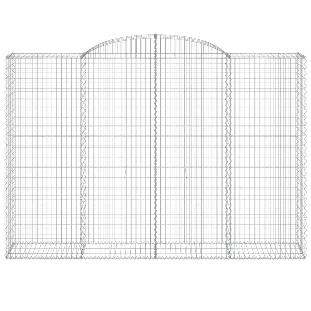 Cestas de gaviones 5 uds forma de arco hierro 300x50x200/220 cm v3775 - Vetonek