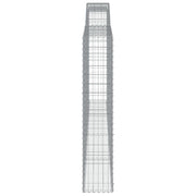 Cestas gaviones 7 uds forma de arco hierro 400x30x160/180 cm v4932 - Vetonek