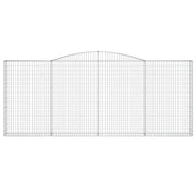 Cestas gaviones 8 uds forma de arco hierro 400x30x160/180 cm v4949 - Vetonek