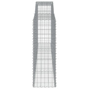 Cestas gaviones 8 uds forma de arco hierro 400x50x140/160 cm v6110 - Vetonek