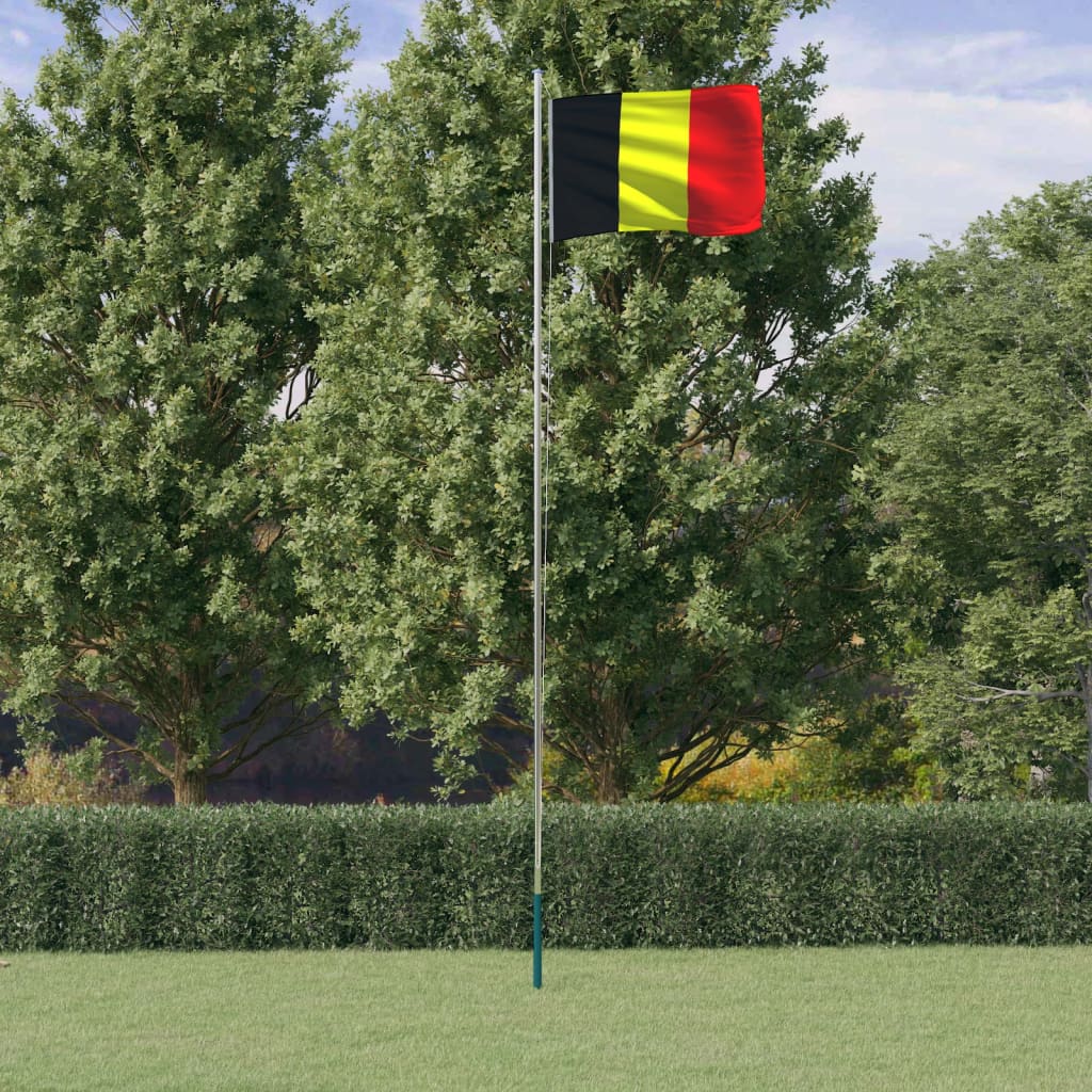 Vetonek Mástil y bandera de Bélgica aluminio 6,23 m