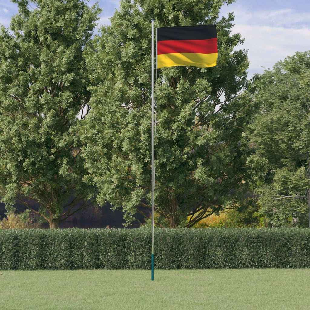 Vetonek Mástil y bandera de Alemania aluminio 6,23 m