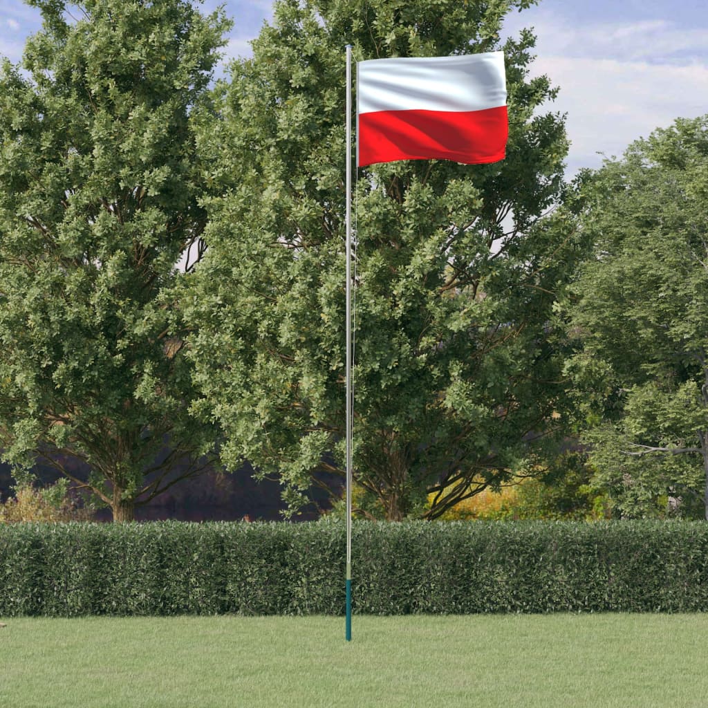 Vetonek Mástil y bandera de Polonia aluminio 6,23 m