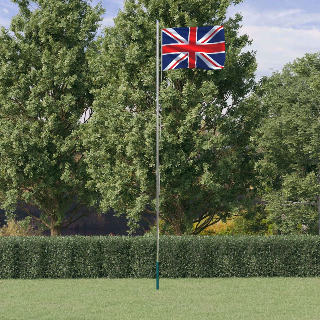 Vetonek Mástil y bandera de Reino Unido aluminio 6,23 m