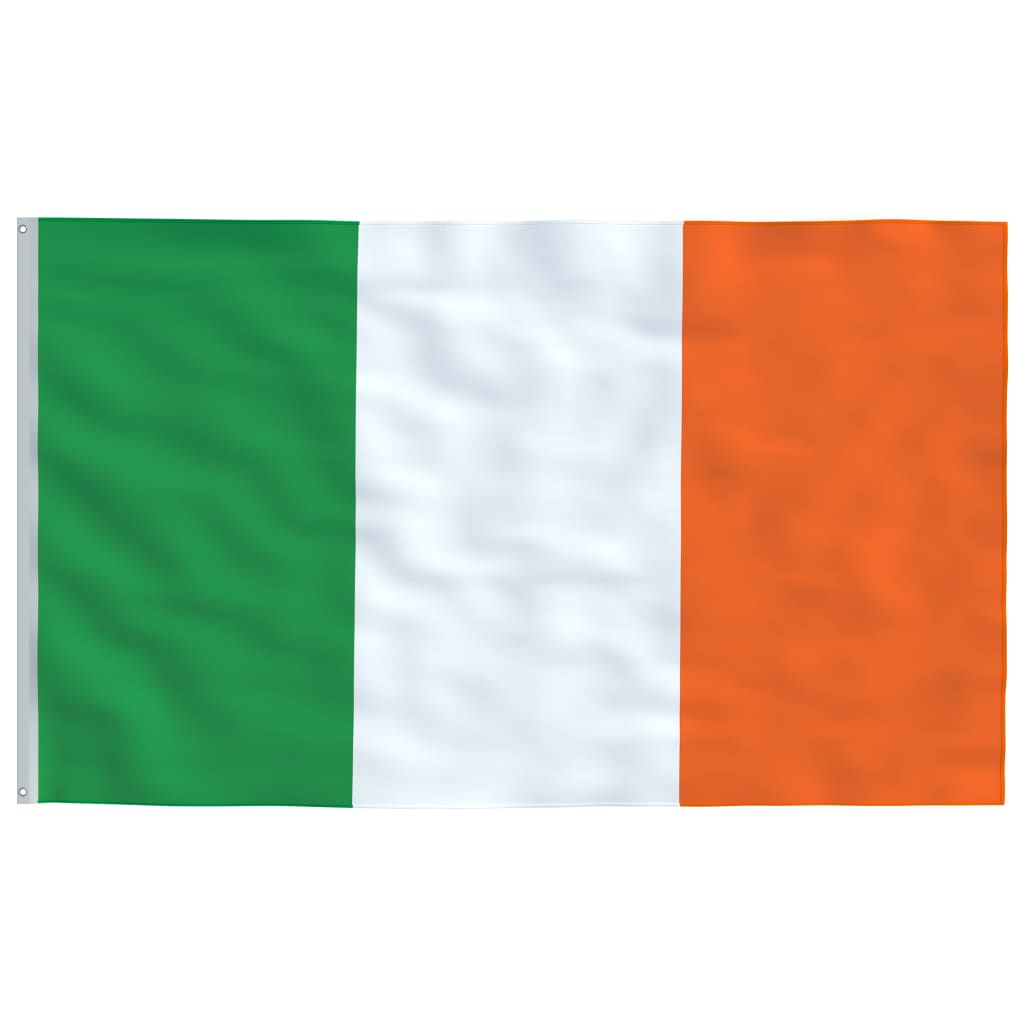 Mástil y bandera de Irlanda aluminio 5,55 m vidaXL