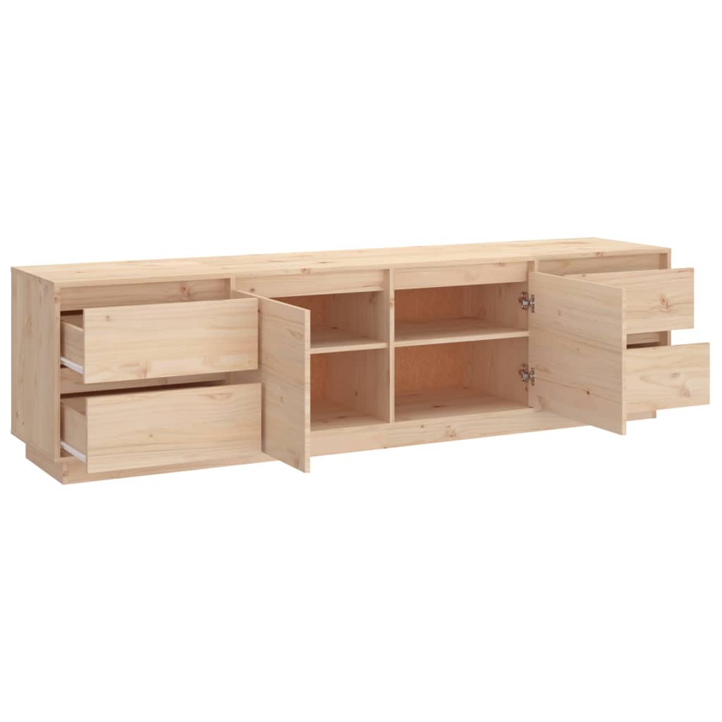 Mueble de TV de madera maciza de pino 176x37x47,5 cm vidaXL