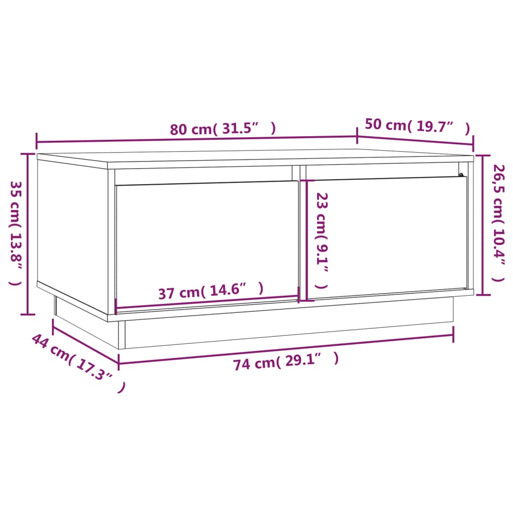 Tableau en bois sonore de miel brun 80x50x35 cm