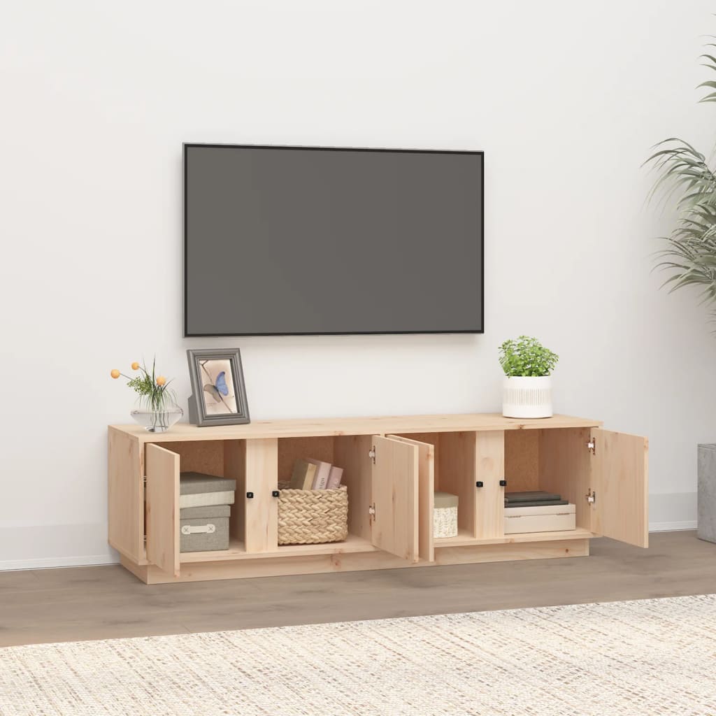 Pine solid wood tv furniture 140x40x40 cm