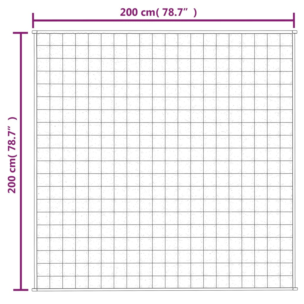 Manta pisu gris oihal grisa 200x200 cm 13 kg