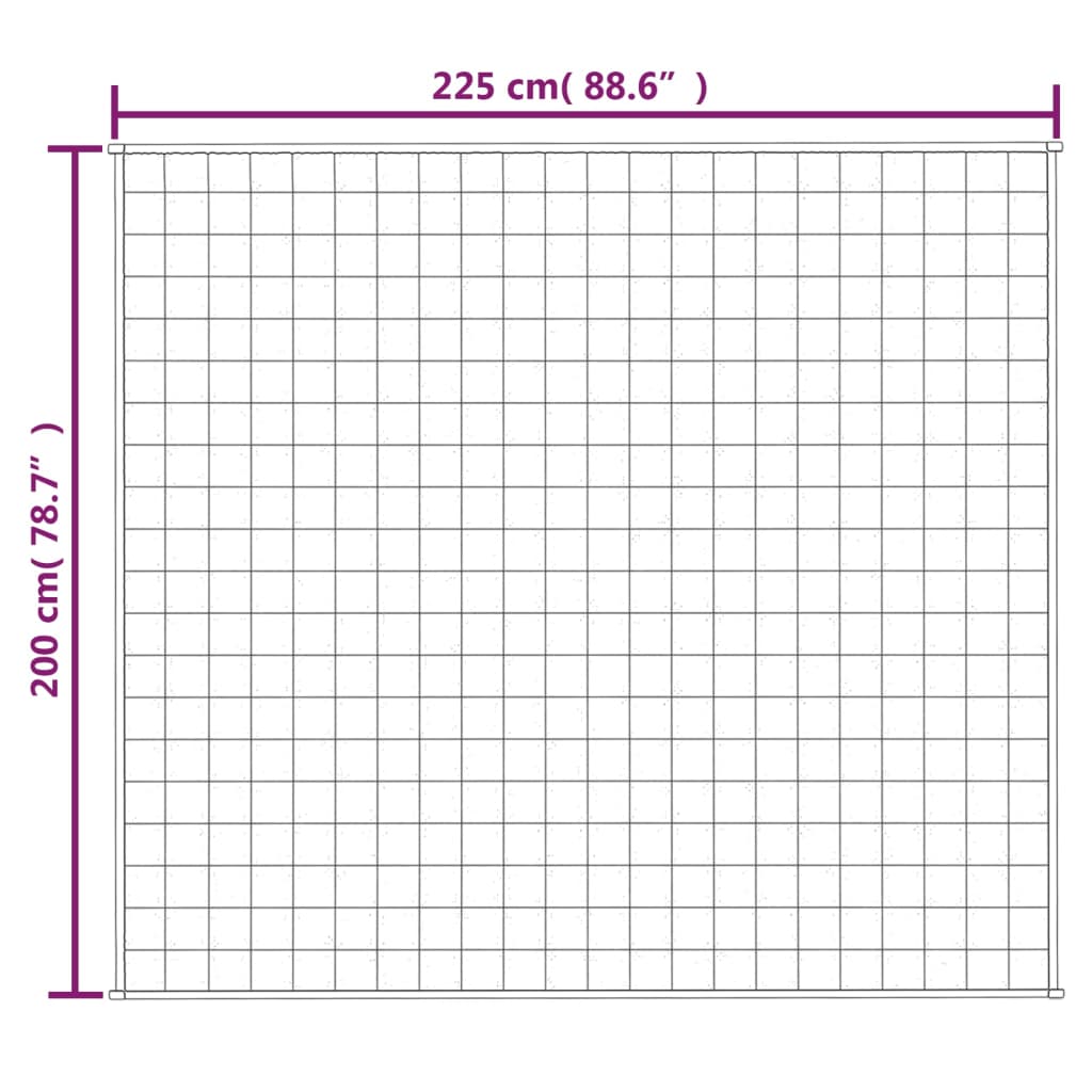 Manta pisu grisa 200x225 cm 13 kg