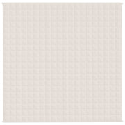 Manta con peso tela color crema claro 200x200 cm 13 kg - Vetonek