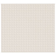 Manta con peso tela color crema claro 200x225 cm 9 kg - Vetonek