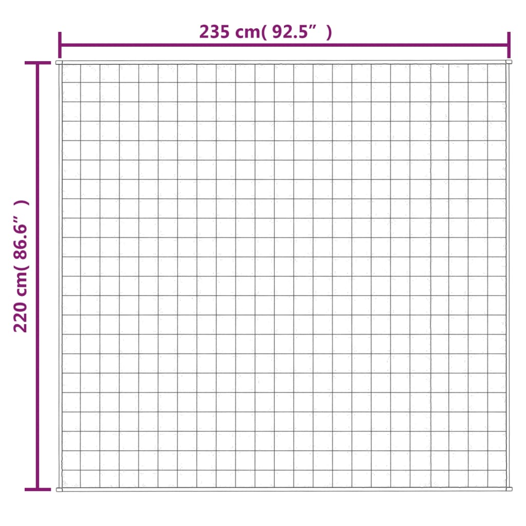 Manta 220x235 cm 15 kg krema arina