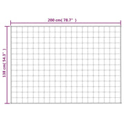 Couverture lestée en tissu gris 138x200 cm 10 kg - Vetonek