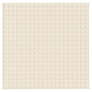 Manta con peso tela color crema claro 200x200 cm 9 kg v1805 - Vetonek
