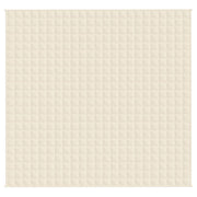 Manta con peso tela color crema claro 220x235 cm 11 kg v1843 - Vetonek