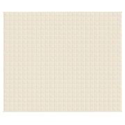 Manta con peso tela color crema claro 220x260 cm 15 kg v1874 - Vetonek