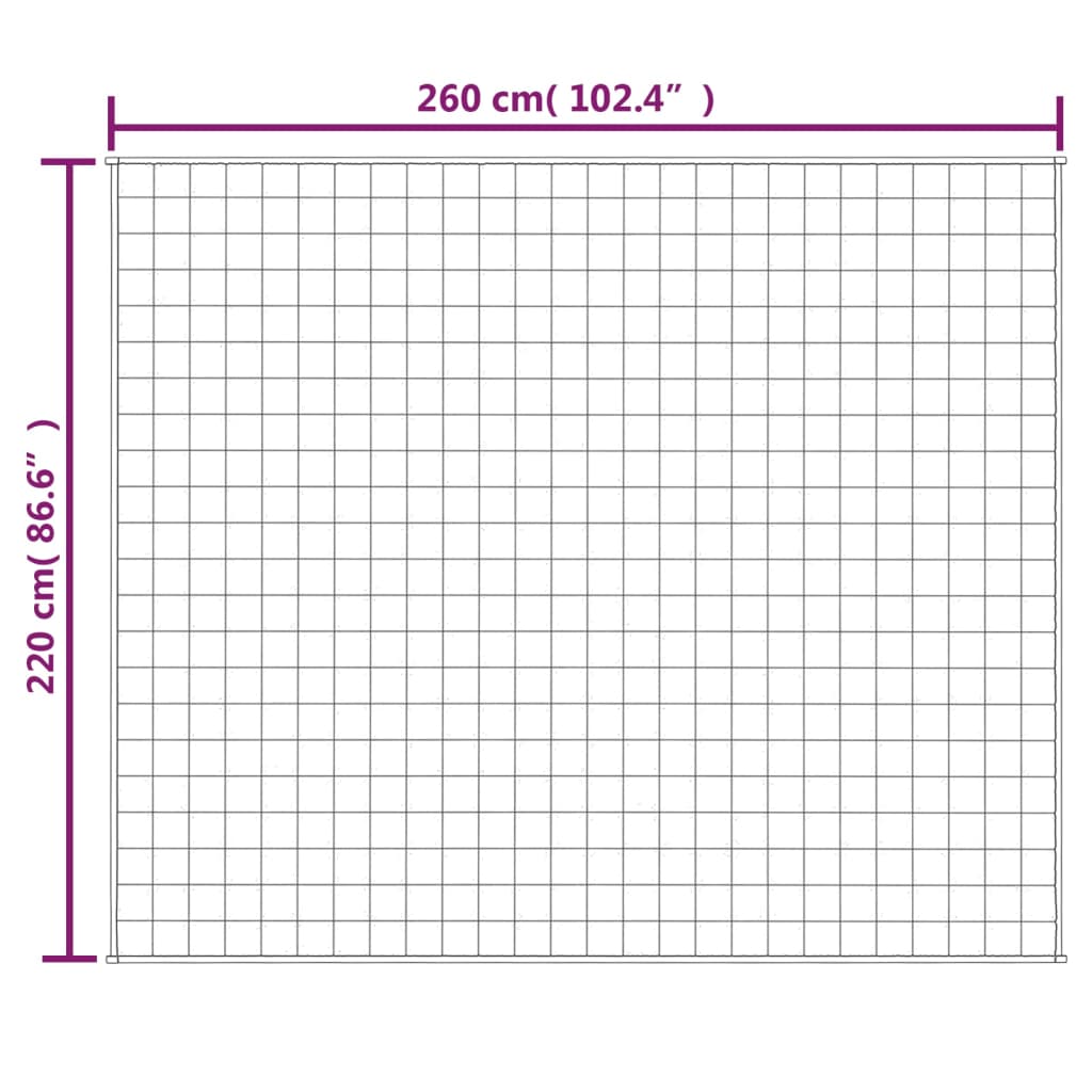 Manta krema arina 220x260 cm 15 kg