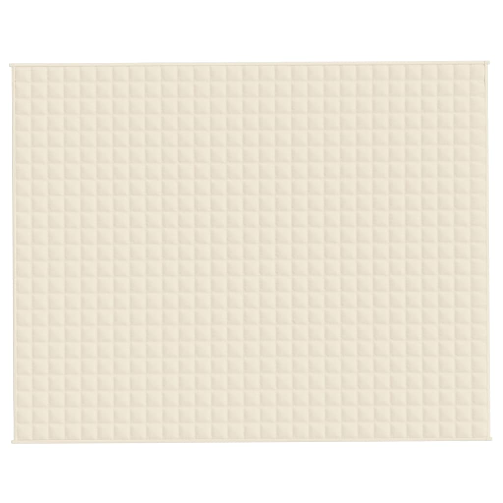 Couverture lestée tissu crème clair 235x290 cm 15 kg - Vetonek