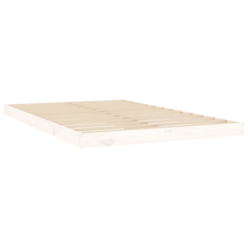 Estructura de cama sin colchón madera de pino blanca 120x200 cm vidaXL