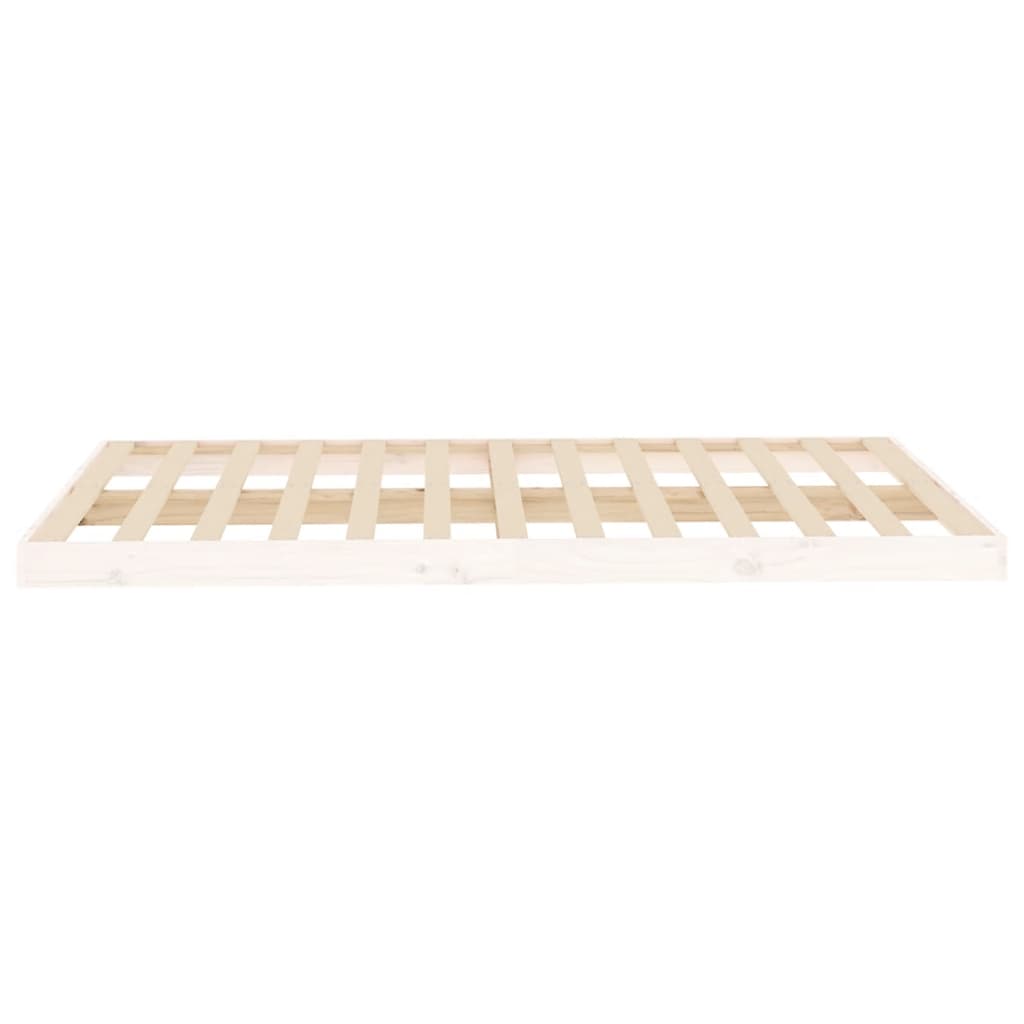 Estructura de cama sin colchón madera de pino blanca 120x200 cm vidaXL