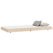 Estructura de cama sin colchón madera maciza de pino 90x200 cm - Vetonek