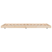 Estructura de cama sin colchón madera maciza de pino 90x200 cm - Vetonek