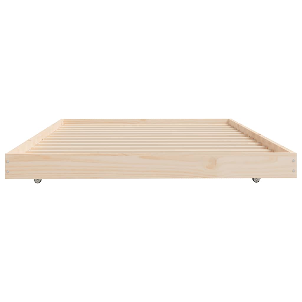 Estructura de cama sin colchón madera maciza de pino 90x200 cm - Vetonek