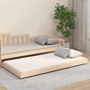 Estructura de cama sin colchón madera maciza de pino 90x200 cm v0194 Vetonek