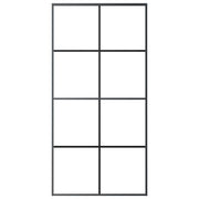 Puerta corredera set herrajes vidrio esg aluminio 102,5x205 cm v8220 - Vetonek