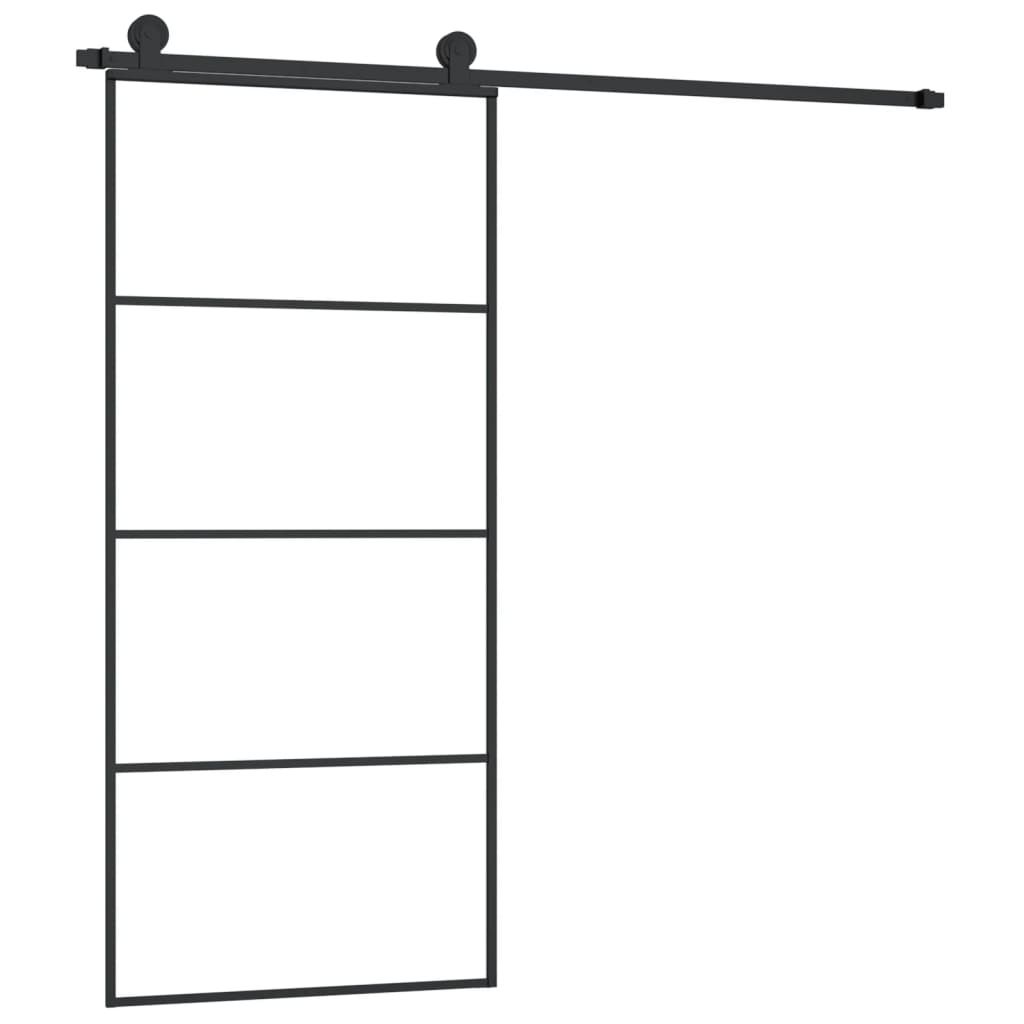 Sliding Door ESG Glass Aluminum 90x205 cm 