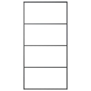 Puerta corredera set herrajes vidrio esg aluminio 102,5x205 cm v8299 - Vetonek